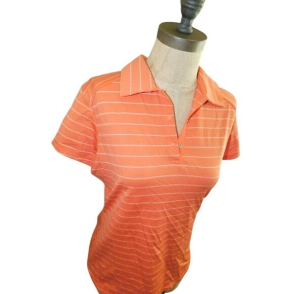 Nancy Lopez Size M Medium Desert Dry Striped Golf Activewear Top - Picture 2 of 2